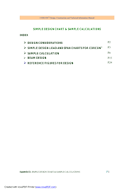 Simple Design Sample Calculation