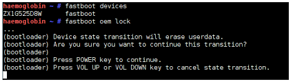 · 3.connect phone to pc, on pc fastboot type: Does Fastboot Oem Lock Prompt To Confirm Android Enthusiasts Stack Exchange