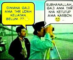 Subhanallah Gaji Ama Thr Nya Ketutup Ama Kasbon Lucu