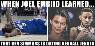 Basketball is life basketball players basketball stuff philadelphia sports ben simmons nba wallpapers sports. Nba Memes On Twitter Joel Embiid Hearing The Ben Simmons Kendall Jenner Rumor Https T Co Imfpuuo6zh