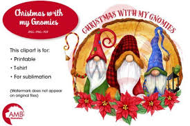Download Santa S Friends Christmas Clipart Graphic By Wallifyer Creative Fabrica Christmas Gnome Clip Art Holiday Clipart SVG Cut Files