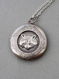Raccoon Locketjewelry Giftraccoon Antique Locketsilver Etsy Silver Jewelry Design Jewelry Lockets Leaf Jewelry