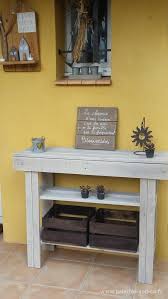 console en bois de palettes meubles palettes and co tavolo consolle tavolo consolle