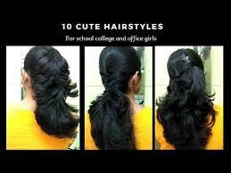 It is relatively easy and is a south indian hairstyle for thin hair, one that will aptly fit an oval face. 10 Easy Hairstyle For Short Hair Best Hairstyle For Girls Latest 2019 Hairstyles Youtube In 2021 Cool Hairstyles For Girls Hair Styles Short Hair Styles