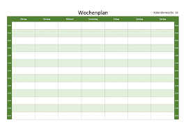 Wie dir ein mahlzeitenplan hilft, deine ziele zu erreichen. Wochenplan Vorlage Gratis Excel Word Vorlage Vorla Ch