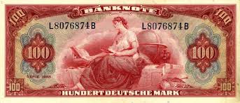Einhundert mark geldschein dem jahre 1910 (21.04.). 100 Dm Schein Von 1948