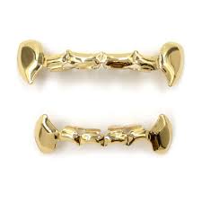 Украшение на зубы 24k gold plated w/ lattice shape hip hop teeth grillz top & bottom grill set. Tsanly 24k Gold Plated Grillz Vampire Fangs Grill Top Bottom Hip Hop Mouth Teeth Caps For Gift Extra Molding Bars Microfiber Cloth Buy Online In Antigua And Barbuda At