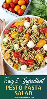 Pesto Pasta Salad In 2020 Pesto Pasta Salad Recipe Pesto Pasta Salad Pesto Pasta