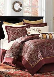 The outer area of this california king comforter set is made of pure 300 thread count cotton, whereas the filling inside the california king comforter. Aubrey Burgundy 12 Piece California King Comforter Set 104 In X 92 In Belk
