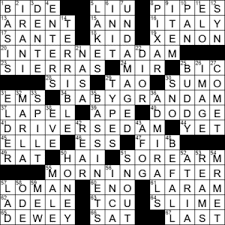 Atlanta journal constitution crossword puzzle answers. La Times Crossword 18 Sep 20 Friday Laxcrossword Com