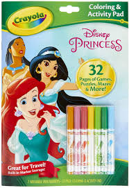 Coloring pages are an important part of children's growth. Amazon Com Crayola Disney Princess Color Activity Book 32 Coloring Pages 7 Mini Markers Gift For Kids Packaging May Vary Toys Games