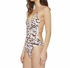 Details About Vitamin A Swimwear Womens Lilli Bodysuit La Plume Multi Size S