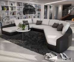 Wohnlandschaft Maverick 380x290 Schwarz Weiss Xxl Sofa M Kissen Wohnen Mobeldesign Xxl Sofa