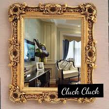 A victorian style framed mirror. Gold Color Large Size Baroque Victorian Style Mirror Furniture Others On Carousell