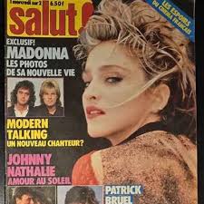 MAGAZINE SALUT 1986 Madonna Germaine Jackson Telephone Aubert Stephan  Eicher EUR 13,00