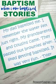 When I Am Baptized Baptism Stories Primary Singing Singing Time When I Am Baptized Heart Lesson