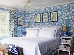 Many master bedroom makeovers now include an accent wall for a dramatic visual impact. 30 Rooms That Showcase Blue And White Decor Architectural Digest