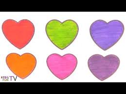 It develops fine motor skills, thinking, and fantasy. Learn Colors And How To Draw Heart Shape Coloring Pages And Drawing For Kids Learning Youtube