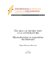 Notre interlocuteur a nié toute stratégie de conquête des notables : Pdf Sommaire Du Numero Interferences Litteraires Literaire Interferenties N 16 Ce Que Le Musee Fait A La Litterature Musealisation Et Exposition Du Litteraire S Dir Marie Clemence Regnier Juin 2015 Marine