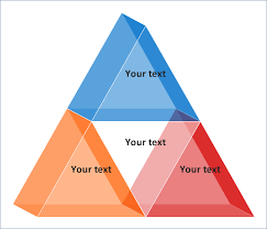 3d Segmented Pyramid Chart Template Pyramid Diagram And