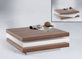 Helen Square Swivel Coffee Table In White And Walnut Wood Finish Coffee Table Wood Distressed Coffee Table Square Coffee Table Ikea