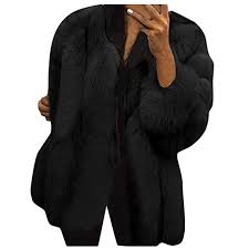 Women Faux Fur Coat E Scenery Plus Size Short Winter Warm