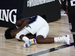 Jonathan kuminga got off to a fast start in his g league career but then hit a bit of a wall and had some inconsistent play down the. Jonathan Isaac Appears To Reinjure Knee Helped Off Court Orlando Pinstriped Post