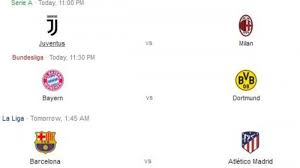 Jadwal bola yang ditampilkan dibawah ini dilansir dari situs bola bolabanget, jika kamu tertarik dan ingin memasang widget jadwal bola terupdate hari ini di situs kamu, silakan gunakan kode berikut ini, lalu letakkan pada tata letak >>widget html/ javascript. Jadwal Bola Malam Ini Juventus Vs Ac Milan Bayern Munchen Vs Dortmund Barcelona Vs Atletico Madrid Halaman 3 Tribunnews Com Mobile