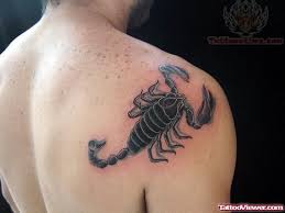 Although scorpion tattoos are not that mainstream, they are popular. Back Shoulder Scorpion Tattoo