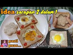 Mulai dari telur bacem, telur dadar pizza, sup telur, telur balado dan lain sebagainya. Cara Buat Roti Telur Goyang 2 Dalam 1 English Subtitles Moktihchannel Youtube