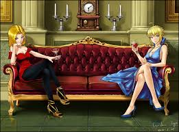 The anime series was a major player in popularizing the genre in america, and it has reached cult status among some devout dbz fans. Two Female Anime Character Sitting On Sofa Hd Wallpaper Wallpaper Flare