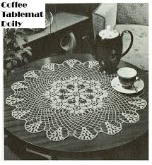 Pdf Vintage Coffee Floral Doily Crochet Pattern Heirloom Lacy Etsy Doilies Crochet Patterns Crochet Doilies