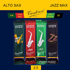 Original Vandoren Srmixa3 Alto Sax Jazz Reed Mix Card