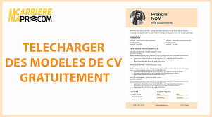 Modèle de cv vierge gratuit à télécharger et compléter avec word. Are You Ready Telecharger Cv