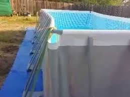 Intex Pool Assembly Tips Pool Installation Intex Pool Pool Landscaping