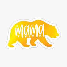 Share the best gifs now >>>. Mama Bear Tattoo Stickers Redbubble