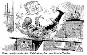 Der belarussische manager babariko galt bei der präsidentenwahl in belarus 2020 als der aussichtsreichste oppositionsvertreter. Oliver Schopf Politische Karikatur Weissrussland Der Weissrussische Diktator Frei Nach Chaplin