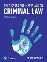 A casebook companion lexisnexis, 2nd ed., 2012 kow keng siong, sentencing principles in singapore (academy publishing, 2009) mallal's penal law (malayan law journal sdn bhd, 2002) chan, yeo and hor, criminal law for the 21st. Text Cases And Materials On Criminal Law Jetzig Macdonald Stuart Ebay