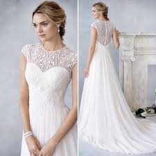 Ella Rosa Be425 White White Silver Embroidered All Over Lace Soft Tulle Stretch Lining Zipper Back Wedding Dresses 90s Wedding Dress Pretty Wedding Dresses