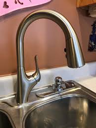 From finishes that last, to faucets that perfectly balance your water pressure, moen sets the standard for exceptional beauty and reliable, innovative design. Single Handle Pull Down Kitchen Faucet In Chrome White