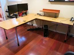 I hacked together a 98 inch wide custom ikea desk that looks awesome. Ikea L Shaped Desk Hack Reddit Novocom Top