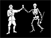 Historians believe the pirate flag's origin date back from earlier pirates from europe and asia including the muslim corsairs who flew a black flag and skull. Pirate Flags Fearsome Banners Of Centuries Past Pirates Treasure Museum