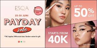 Promo ESQA Payday Sale, Beli Makeup Diskon Sampai 50% dan Free Lip Cream