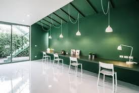Green 26 Tv Production Office By Anonym Bangkok Thailand Office Interior Design Office Furniture Layout Modern Office Design