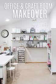 Spice it up with this craft room bucket organization and find inspiration with this tutorial from clutter keeper. Heidi Swapp Office And Craft Room Makeover
