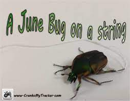 Maybe you would like to learn more about one of these? A June Bug On A String Cranks My Tractor