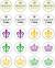 Themed Mardi Gras Cupcakes