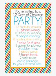 You can also replicate this for your family during the holidays. This Fun 12 Days Of Christmas Party Has It All Funny Christmas Gift Exchange Ideas 683x1024 Png Download Pngkit