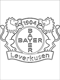 Holen sie sich ein 8.000 zweites waving flag with bayer leverkusen stockvideo mit 25fps. Bayer 04 Leverkusen Wappen Ausmalbild