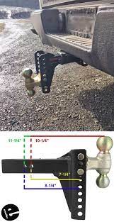 Channel Style Adjustable Ballmount 2 2 5 16 Balls 14 000 Lbs Curt Trailer Hitch Ball Mount C Trailer Hitch Trailer Diy Trailer Accessories